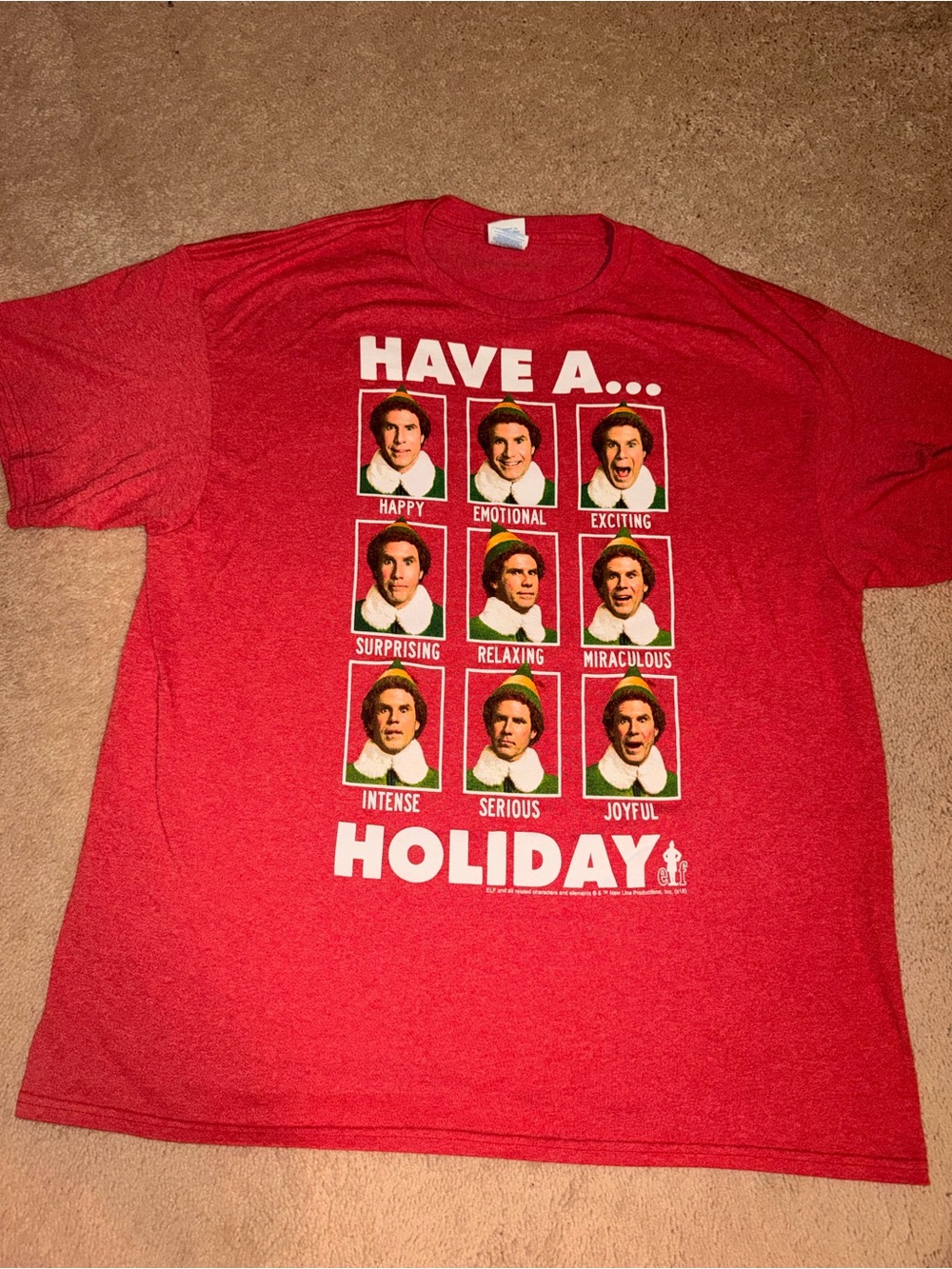 Buddy The Elf Holiday Graphic T-Shirt